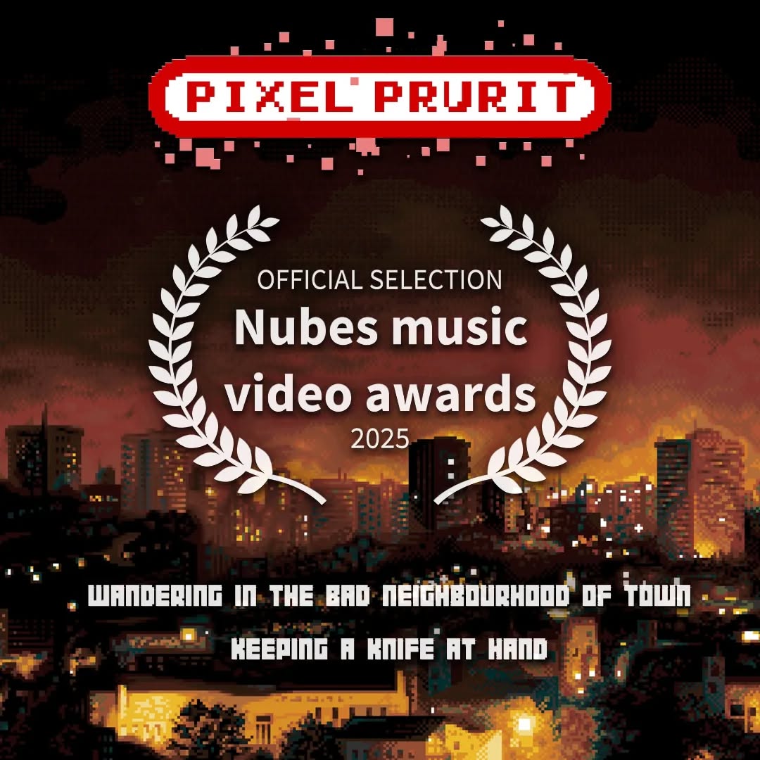 L'italie, décidément parfois cool. Wandering in the Bad Neighbourhood of Town, Keeping a Knife at Hand en sélection du Nubes Music Video Awards, on verra ce que ça fait d'ici peu.
Stay chiptuned.
Le clip : https://fabienlegeron.fr/index.php/du-cinematographe/pixel-prurit-wandering-in-the-bad-neighbourhood-of-town-keeping-a-knife-at-hand/
Sur Bancamp : https://pixelprurit.bandcamp.com/album/pixel-prurit
#musicvideo #electro #chiptune #officialselection #squarewave #pixelprurit #sfx #musicvideo #nubes #nubesmusicvideoawards #urbanviolence
