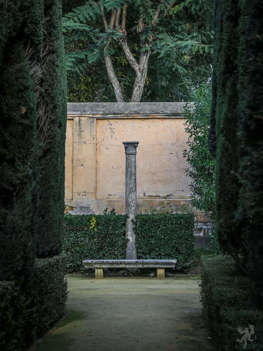 A labyrinth is not the same as a maze.
Exits are not necessarily provided.