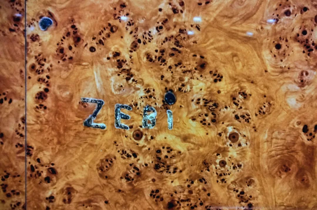 "ZEBI" - briquet sur ronce de noyer, anonyme, 2025.
"Dans la demeure du riche il n'y a nulle part ailleurs oú cracher que vers son visage"
Diogène