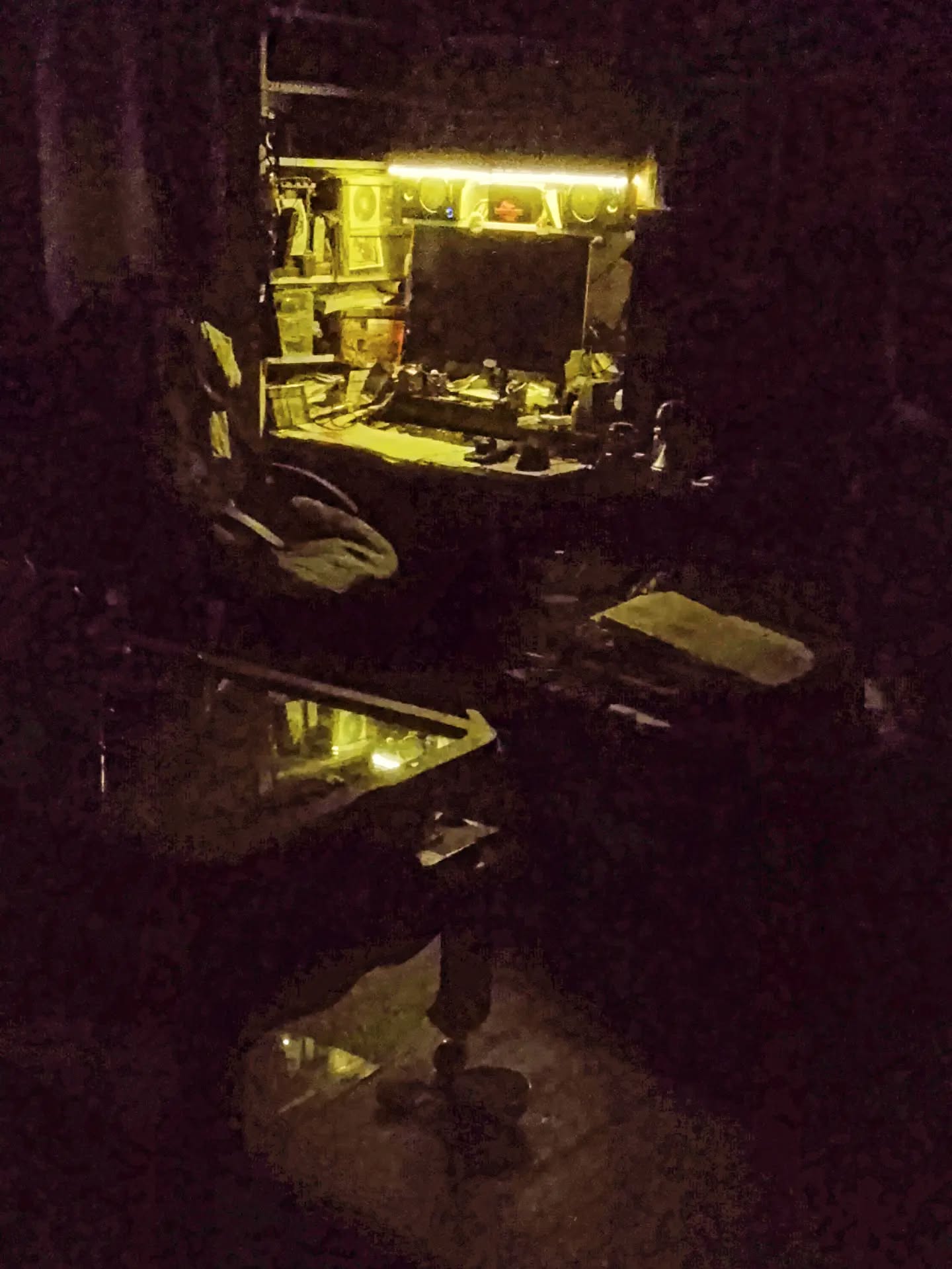 Dreaded desk at night